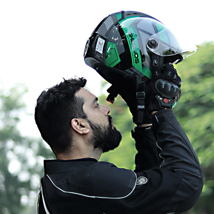 air filter bike helmet ILM Full Face Motorcycle Street with Enlarged Vents, Free Replacement Visor for Men Women DOT Approved Model ST-06 (Matte Black, Small) : Automotive Remove the shield SHELLIOS - A Smart helmet